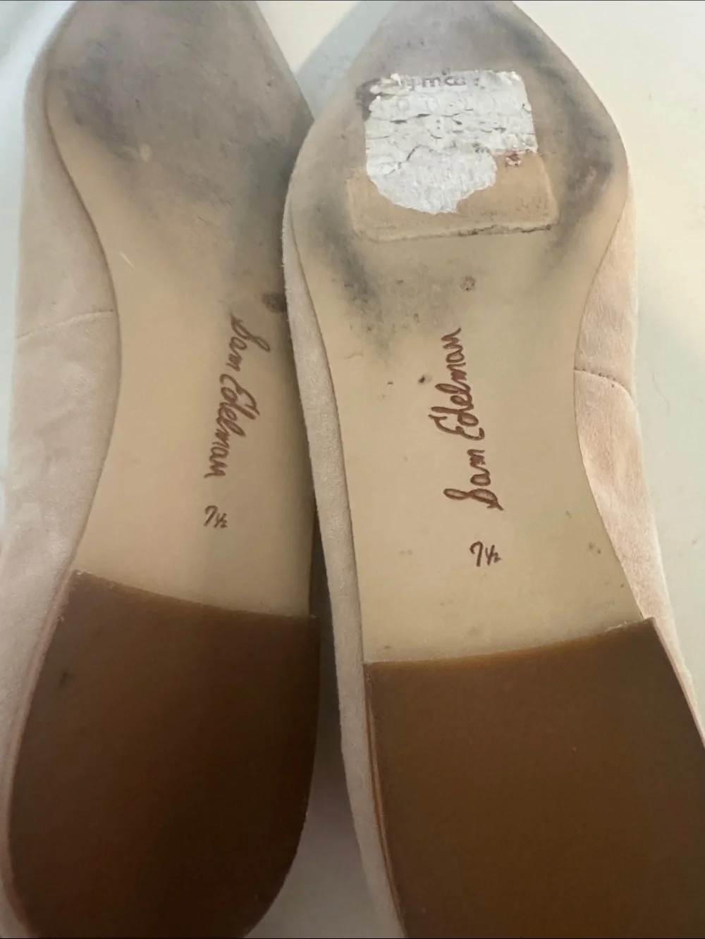 Sam Edelman Pointed-Toe Women’s Flats in Beige Suede